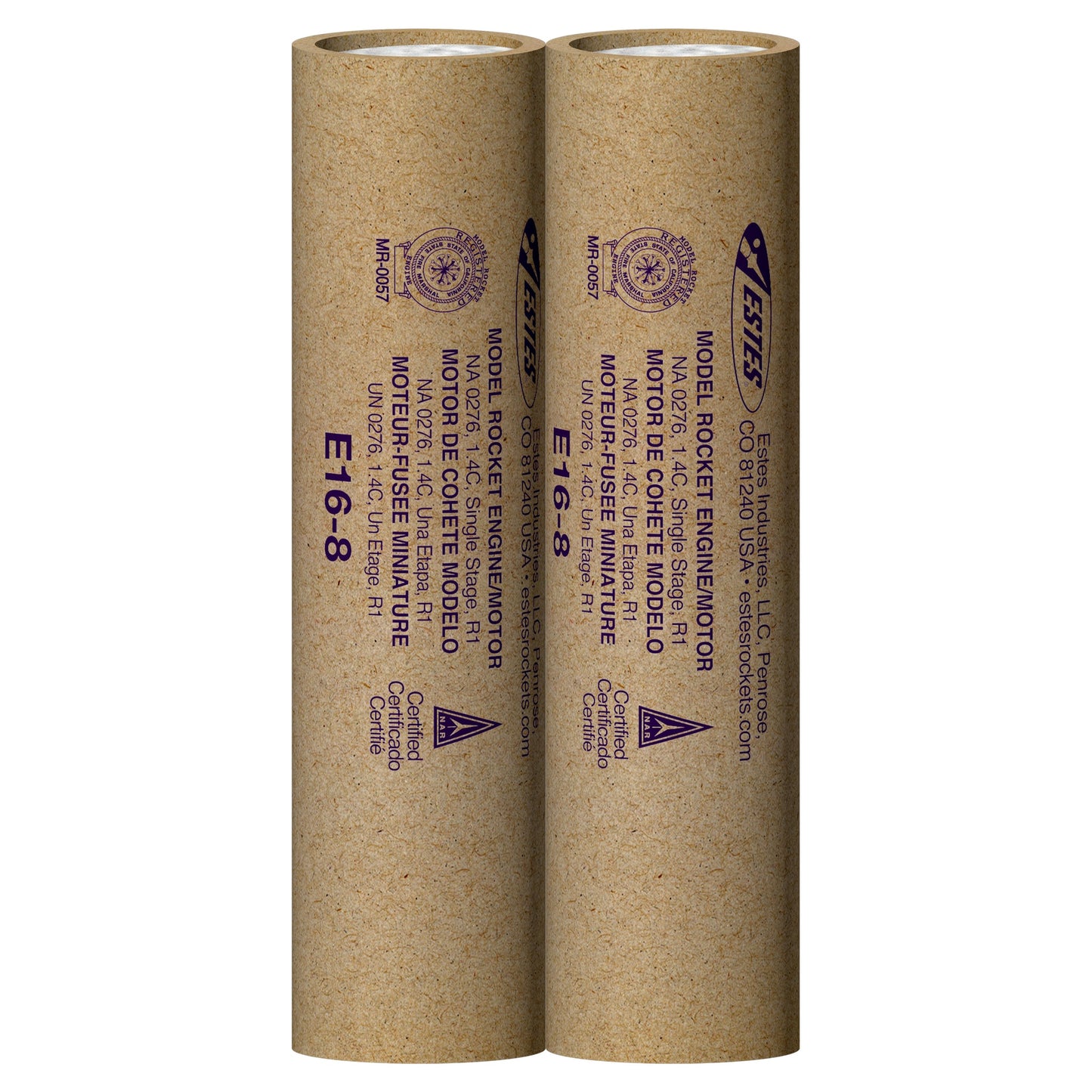 010043 Estes E16-8 Engines - 29mm