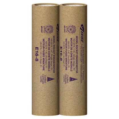 010043 Estes E16-8 Engines - 29mm