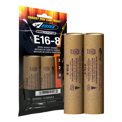 010043 Estes E16-8 Engines - 29mm