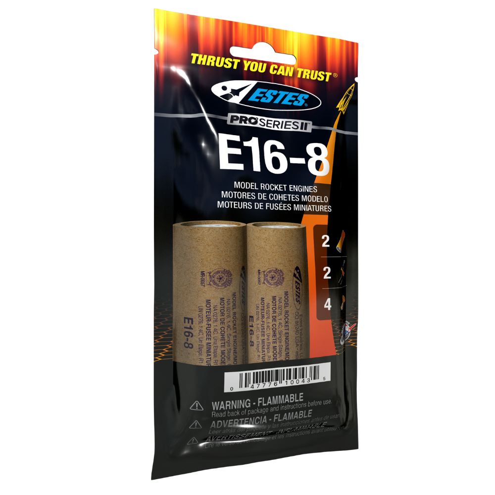 010043 Estes E16-8 Engines - 29mm