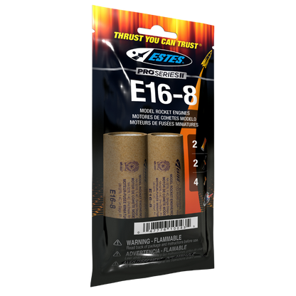 010043 Estes E16-8 Engines - 29mm