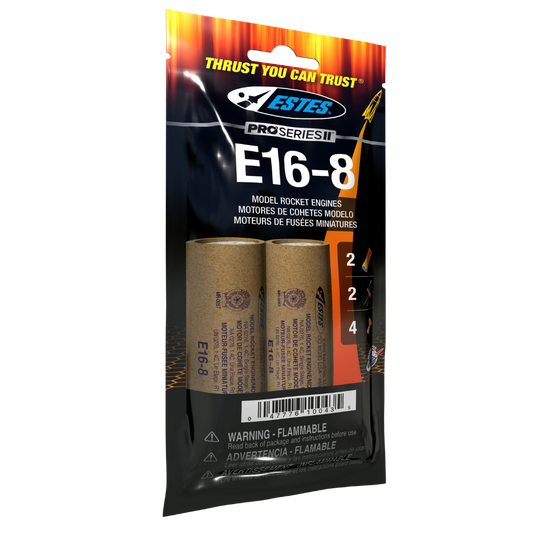 010043 Estes E16-8 Engines - 29mm