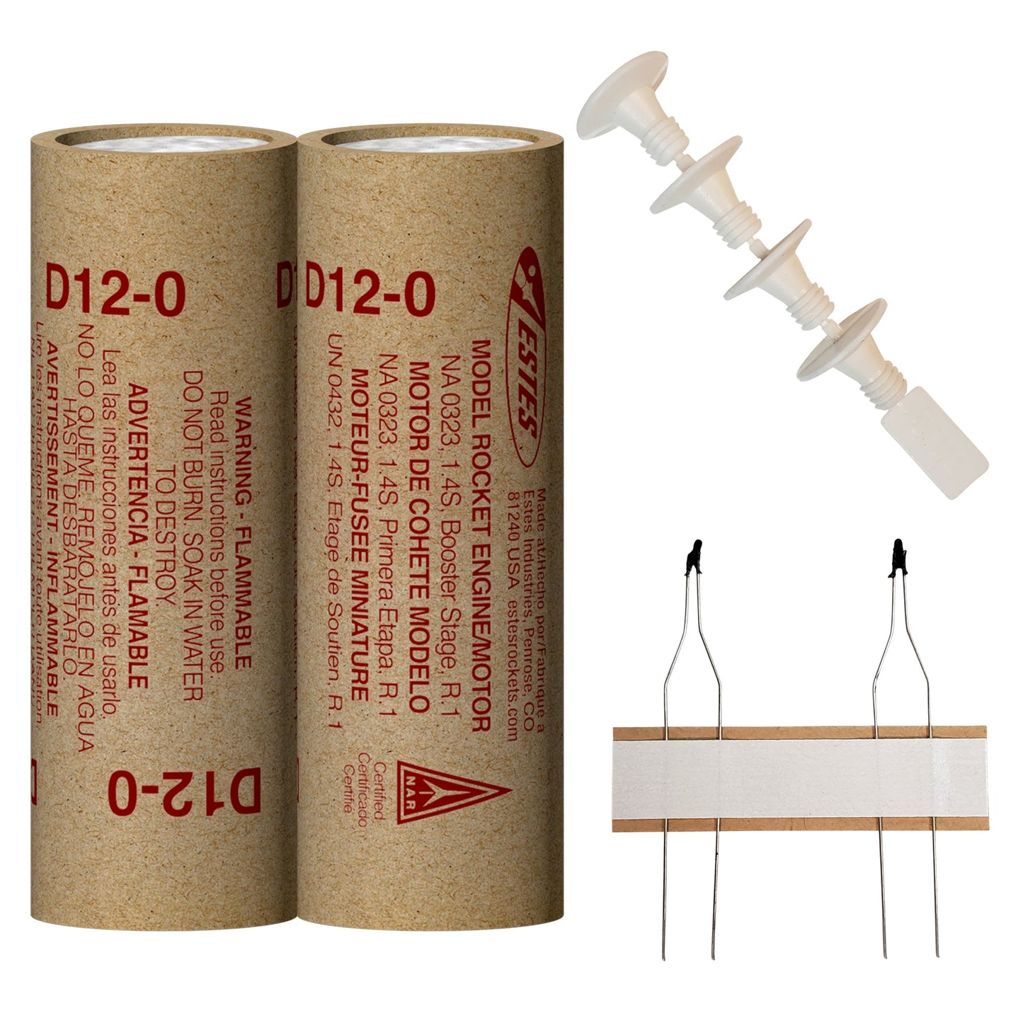 010049 Estes D12-0 Engines - 24mm