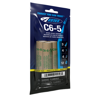010056 Estes C6-5 Engine Flight Pack - 18mm