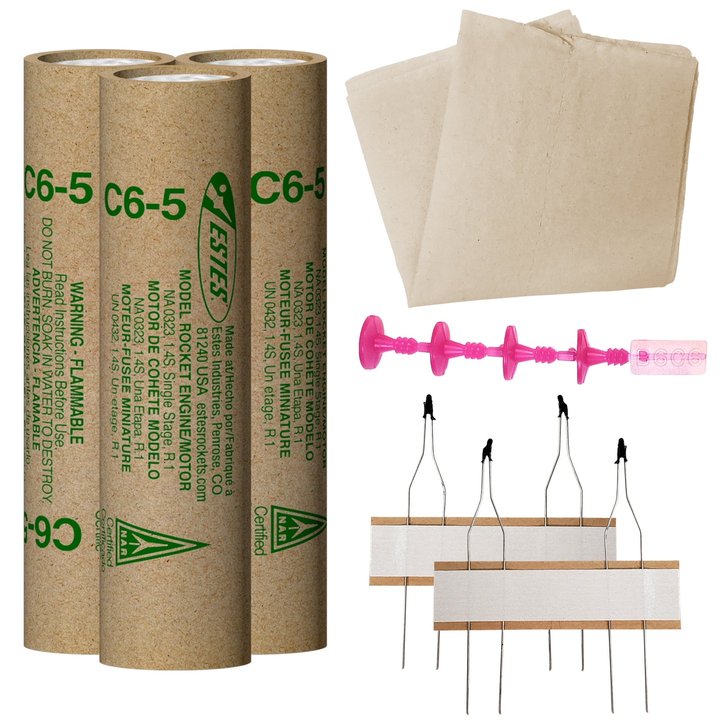010056 Estes C6-5 Engine Flight Pack - 18mm