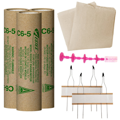 010056 Estes C6-5 Engine Flight Pack - 18mm