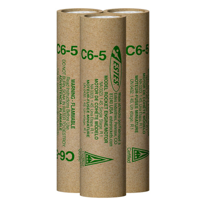 010056 Estes C6-5 Engine Flight Pack - 18mm