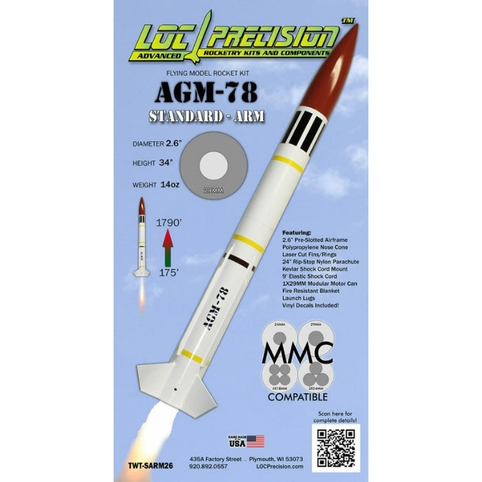 LOC Precision 2.6" Dia 2.63 AGM-78 Standard Arm