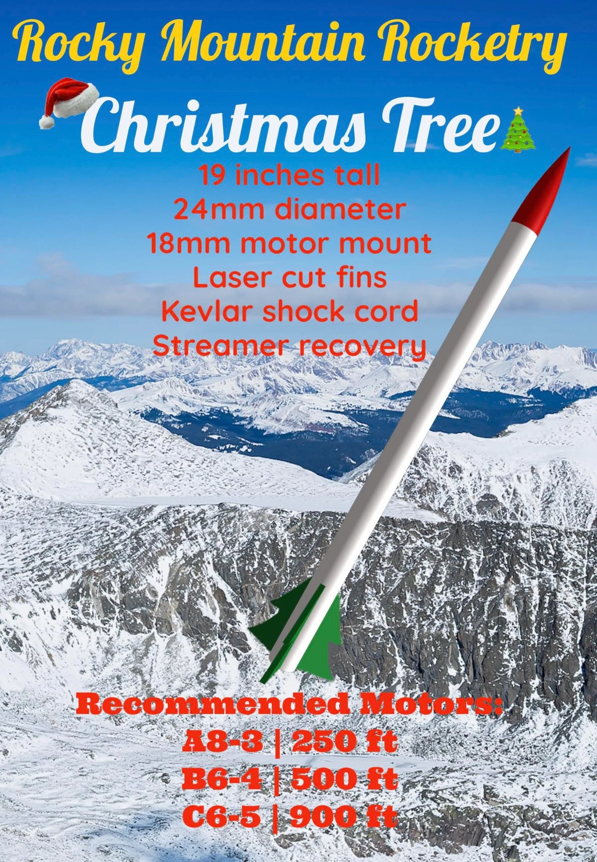 Rocky Mountain Rocketry Christmas Tree - Skill Level 1 - OOP