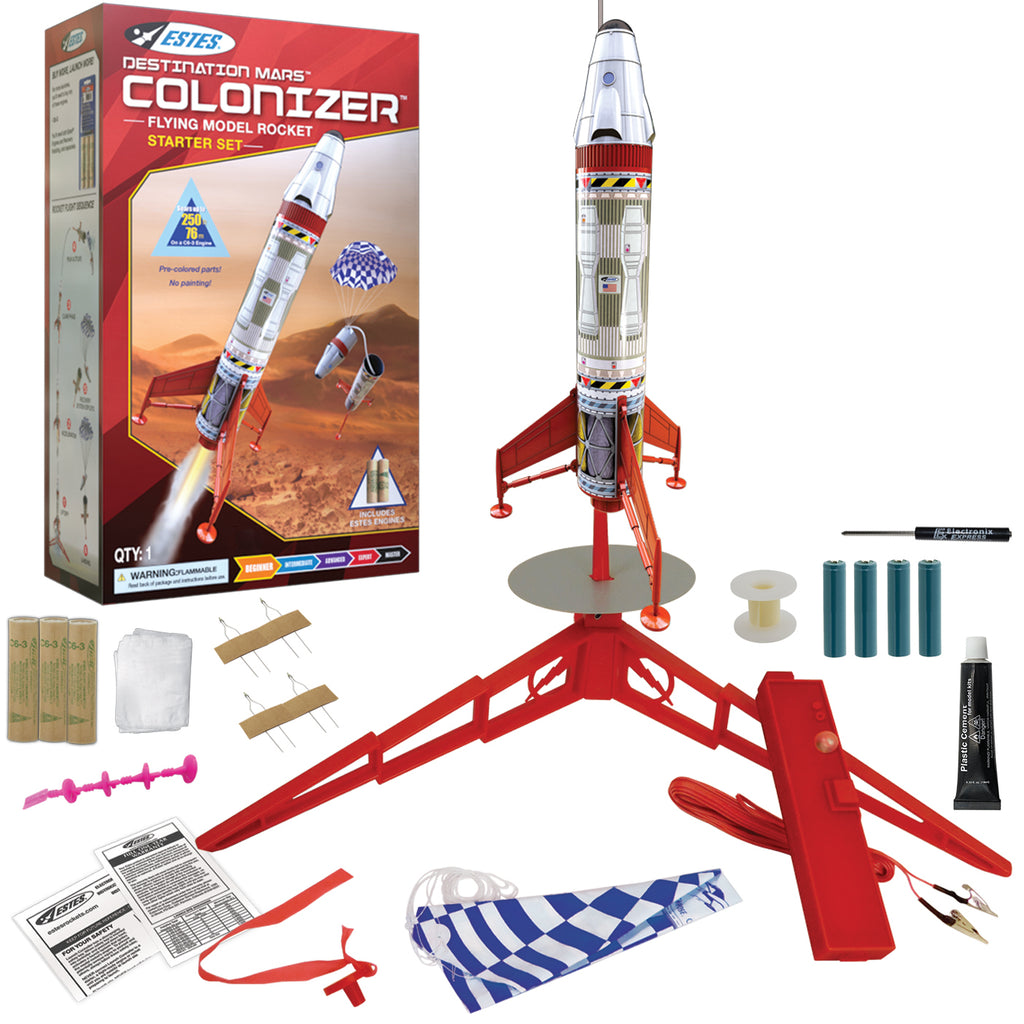 5322 Estes Destination Mars Colonizer Model Rocket Starter Set - Beginner - OOP