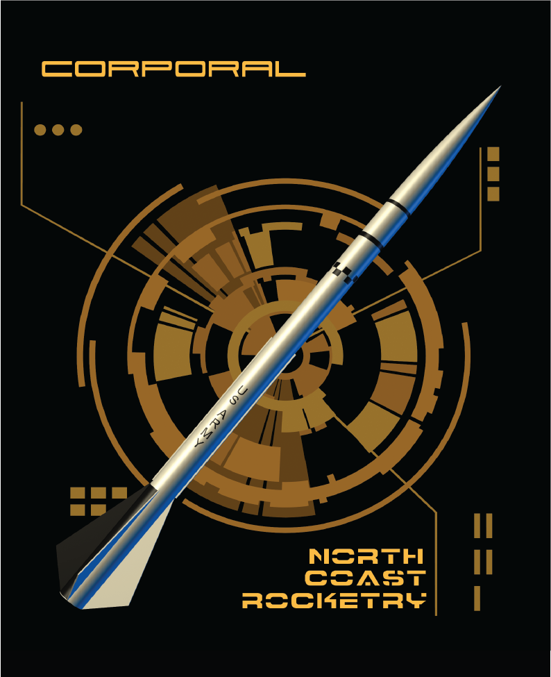9212 North Coast Rocketry Corporal™ Rocket Kit