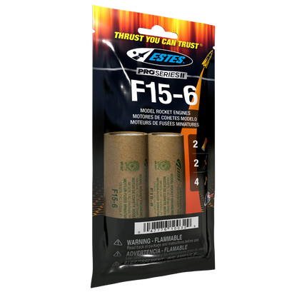 010032 Estes F15-6 Engines - 29mm