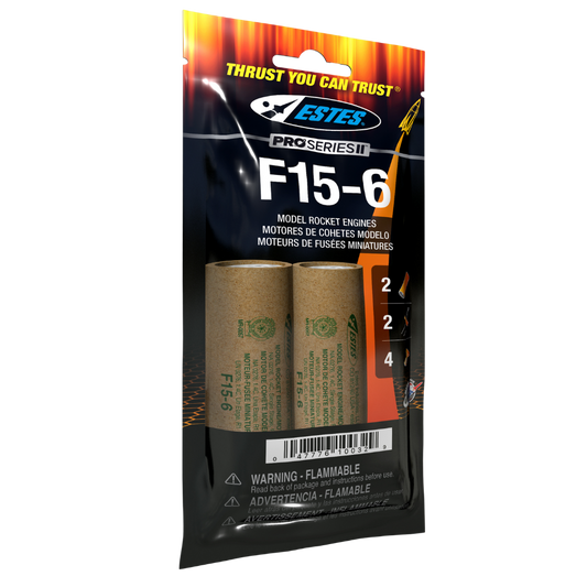 010032 Estes F15-6 Engines - 29mm