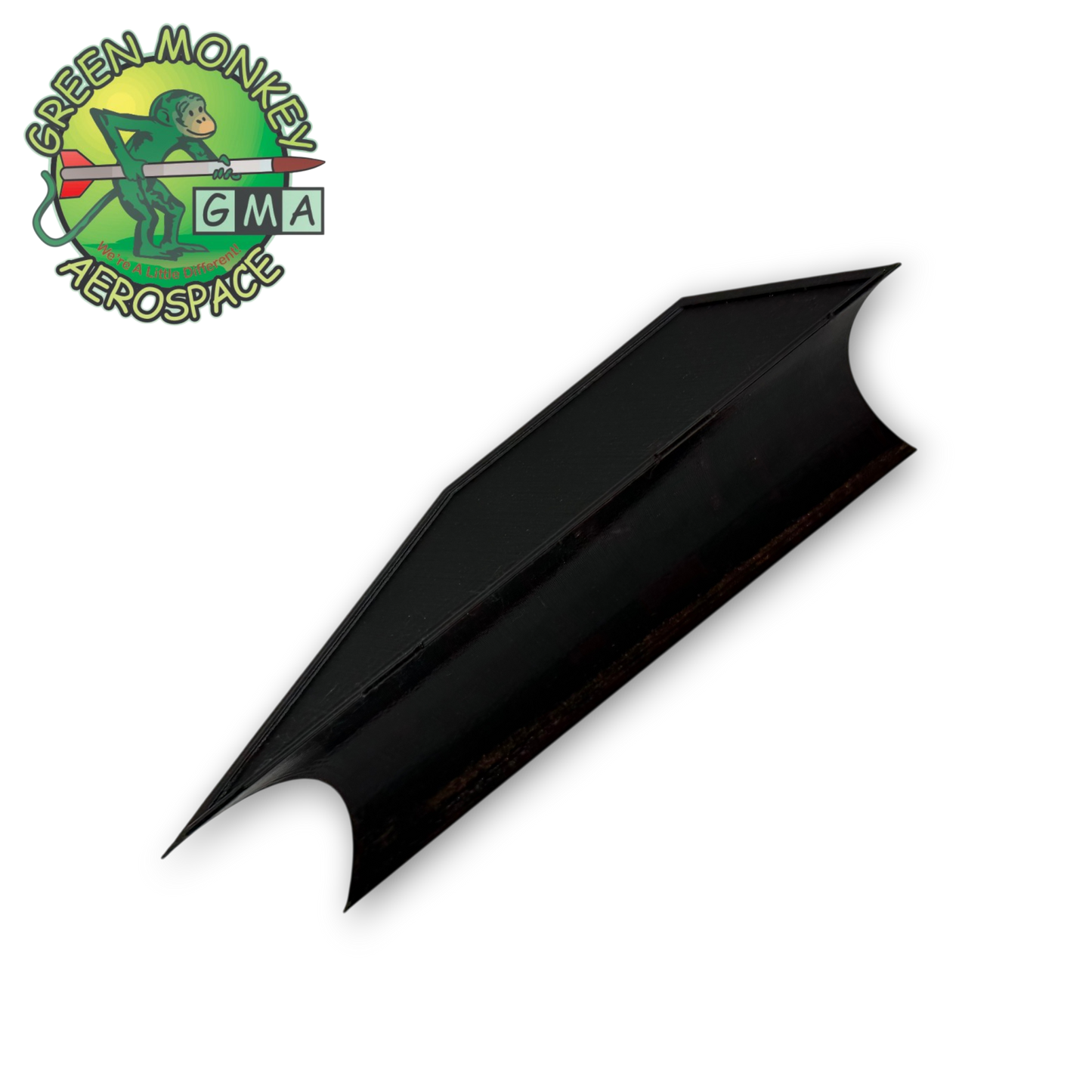 Green Monkey Aerospace - 3D Printed Gatling Fantasy Nose Cone for 4" Cardboard Tube