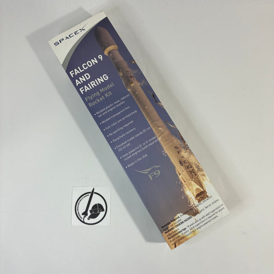 V05 SpaceX Falcon 9 and Fairing Flying Model Rocket Kit - OOP