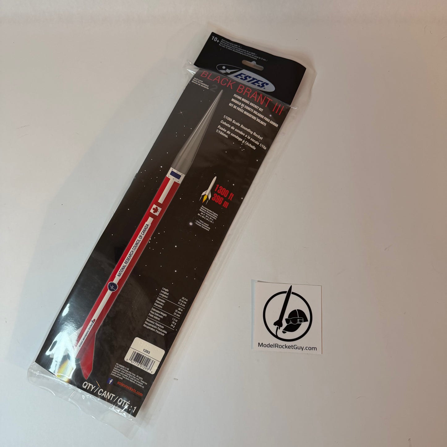 1293 Estes Black Brant III - Skill Level 2 - OOP