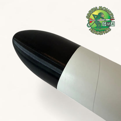Green Monkey Aerospace - 3D Printed Elliptical Style Nose Cone for 3.1" Cardboard Tube