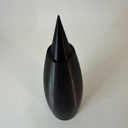 Green Monkey Aerospace - 3D Printed MIG Fantasy Style Nose Cone for 3.1" Cardboard Tube