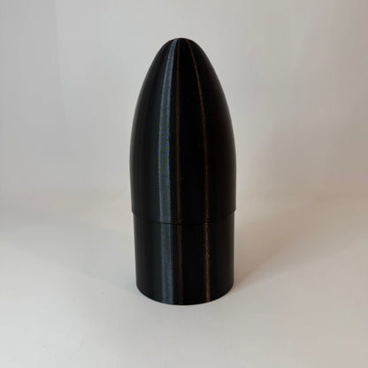Green Monkey Aerospace - 3D Printed Elliptical Style Nose Cone for 3.9" Cardboard Tube