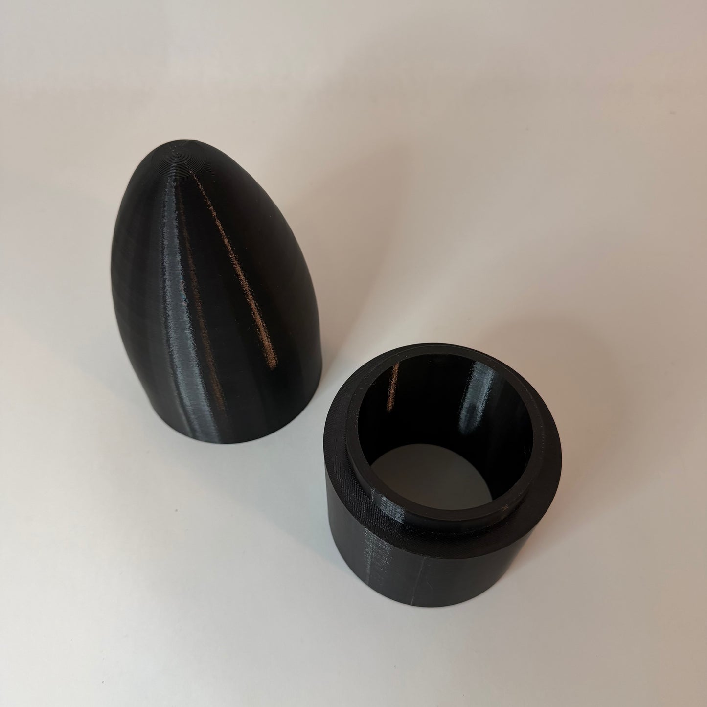 Green Monkey Aerospace - 3D Printed Elliptical Style Nose Cone for 3.9" Cardboard Tube