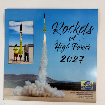 Rockets of High Power 2027 Calendar