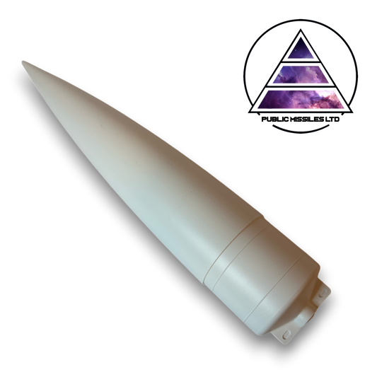 Public Missiles - 3.9" Plastic 4:1 Ogive Long Nose Cone