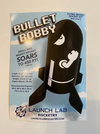 Launch Lab Rocketry - Bullet Bobby Rocket Kit - Skill Level 2